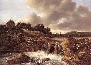 Jacob van Ruisdael Landscape with Waterfall oil